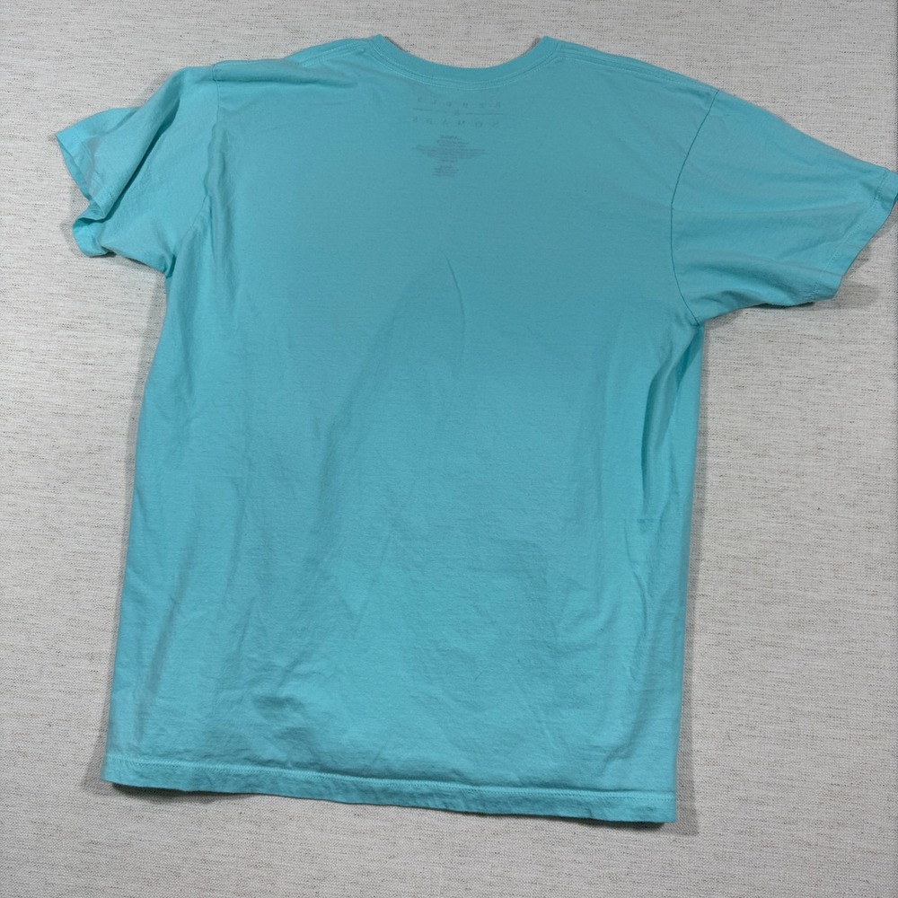 Rebels & Nomads T-Shirt Mens L Turquoise Excellent Tropical Graphic Cotton - Picture 3 of 5